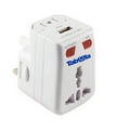 Universal Travel Adapter with Surge Protector and USB port